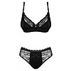 Set Obsessive Laurise Negru 2XL