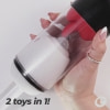 Slurpy Crushious Masturbator Automat 2 în 1 Alb Thumb 5