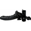 Strap-On Cu Vibrații Dong Negru Thumb 1