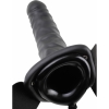 Strap On Cu Vibrații Hollow 20.3cm Negru Thumb 1