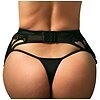 Suspender Belt Obsessive Donarella Negru M-L Thumb 1