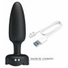 Tarion Plug Anal cu Împingere Automată 10x10 Moduri Negru Thumb 4