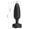 Tarion Plug Anal cu Împingere Automată 10x10 Moduri Negru Thumb 3