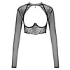 Top Obsessive Mibelia Negru M-L