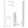 Ultra Realistic 17cm Cu Testicule Transparent Thumb 3