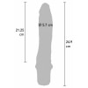 Vibrator Clasic Large Negru 24.9cm Thumb 2