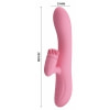 Rabbit Chris Rotativ Reîncărcabil cu Limbă și Braț Pentru Clitoris Roz Thumb 6