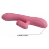 Rabbit Chris Rotativ Reîncărcabil cu Limbă și Braț Pentru Clitoris Roz Thumb 5