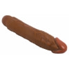 Vibrator Realist Ergonomic Pentru Cuplu 24cm Multi‑viteze Maro Thumb 2