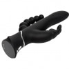 Vibrator Triplu Happy Rabbit Negru Thumb 4