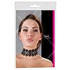 Zgarda Choker Rhinestones Negru Thumb 3