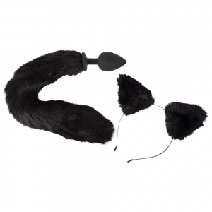 Set Bad Kitty Pet Play Plug And Ears Negru Set Bad Kitty Pet Play Plug And Ears Negru pe Domnisoare.ro