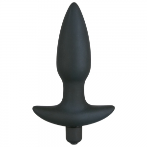 Vibrator Plug Medium Velvet Negru pe Domnisoare.ro