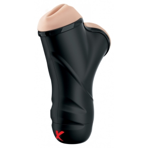 Masturbator Dublu PDX Elite Negru pe Domnisoare.ro