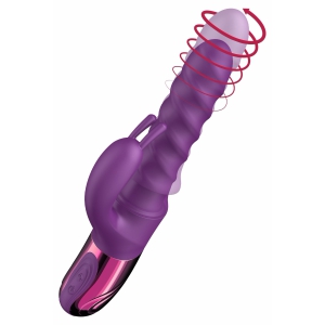 Vibrator Rotativ Cu Împingere Swirl Rabbit Mov Vibrator Rotativ Cu Împingere Swirl Rabbit Mov pe Domnisoare.ro