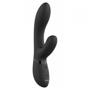 Vibrator Rabbit Kyra Pulse Negru pe Domnisoare.ro