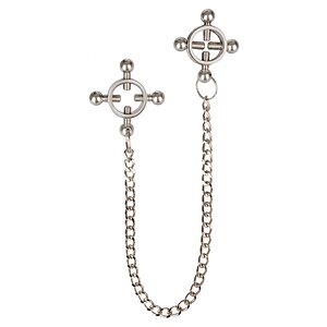 4 Point Nipple Press Chain Negru 4 Point Nipple Press Chain Negru pe Domnisoare.ro
