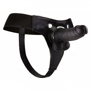 Strap-On Realistic - 8 Inch Negru Strap-On Realistic - 8 Inch Negru pe Domnisoare.ro