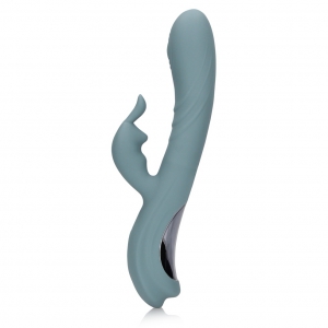 Vibrator Rabbit Loveline By Shots Pentru Stimulare Dublă Gri