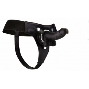 Strap-On Realistic 18cm Negru Strap-On Realistic 18cm Negru pe Domnisoare.ro