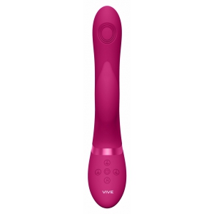 Aimi Pulse Wave and Vibrating Punctul G Rabbit Roz