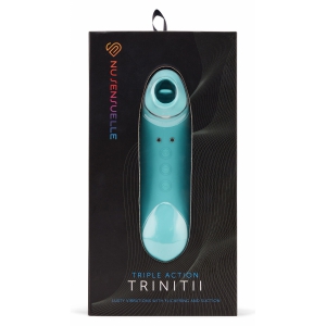 Vibrator Trinitii 3in1 Tongue Albastru