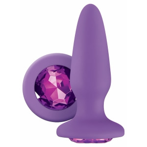 Accesoriu De Stimulare Anală Strălucirea Glamuroasă Mov pe Domnisoare.ro