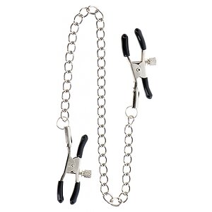 Adjustable Clamps with Chain Argintiu Adjustable Clamps with Chain Argintiu pe Domnisoare.ro