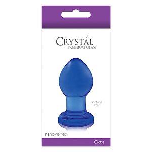 Anal Plug Crystal Small Albastru