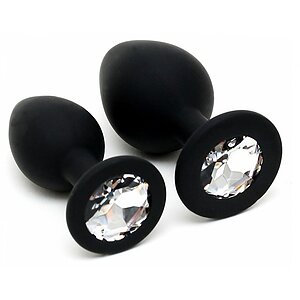 Anal Plug Duo Set Negru Anal Plug Duo Set Negru pe Domnisoare.ro