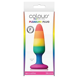 Anal Plug Pleasure Rainbow Small Multicolor