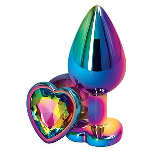 Anal Plug Rear Assets Multicolor Heart M pe Domnisoare.ro