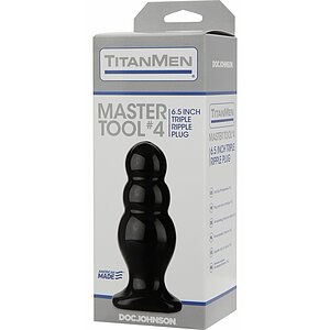 Anal Plug TitanMen Master Tool No.4 Negru