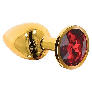 Anal Plug With Diamond Jewel S Auriu