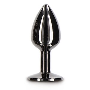 Anal Plug with Diamond Jewel Small Negru Anal Plug with Diamond Jewel Small Negru pe Domnisoare.ro