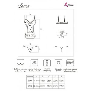 Babydoll LivCo Larisa Negru L-XL