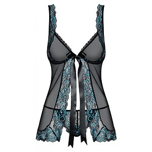 Babydoll Obsessive Chemise Negru L-XL
