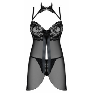 Babydoll Obsessive Elizenes Negru L-XL