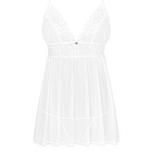 Babydoll Obsessive Heavenlly Alb XL-2XL