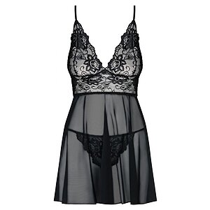 Babydoll Obsessive Idilia Negru L-XL