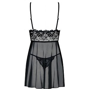 Babydoll Obsessive Idilia Negru L-XL