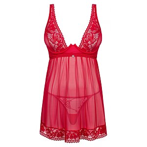 Babydoll Obsessive Lacelove Roșu M-L