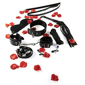 Bdsm Starter Kit Negru pe Domnisoare.ro