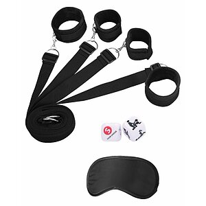 Bed Bindings Attachment System Negru Bed Bindings Attachment System Negru pe Domnisoare.ro