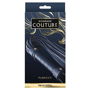 Bici Bondage Couture Flogger Albastru