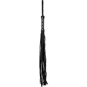Bici ZADO Cat-O-Nine cu 9 Cozi Piele 70cm Negru