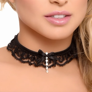 Bijuteria Neckband Hope Negru Bijuteria Neckband Hope Negru pe Domnisoare.ro