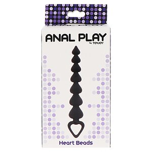 Bile Anale ToyJoy Heart Beads Negru