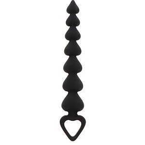 Bile Anale ToyJoy Heart Beads Negru