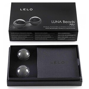 Bile Vaginale Lelo Luna Beads Noir Negru